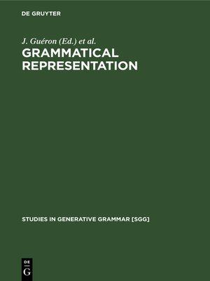 cover image of Grammatical Representation